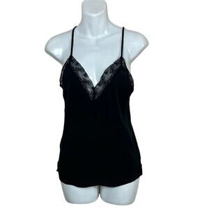 Urban Outfitters Kimichi Blue Black Lace Trimmed Tank size S
